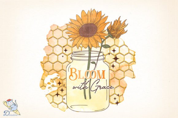 Bloom with Grace Sunflower Digital Art