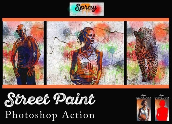 Spray Street Paint Photoshop Action