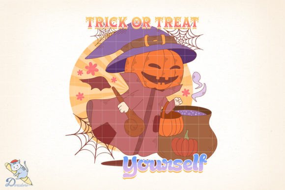 Trick or Treat Yourself Sublimation Design
