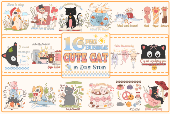 Unlocking Creative Potential with the Cute Cat Sublimation Bundle