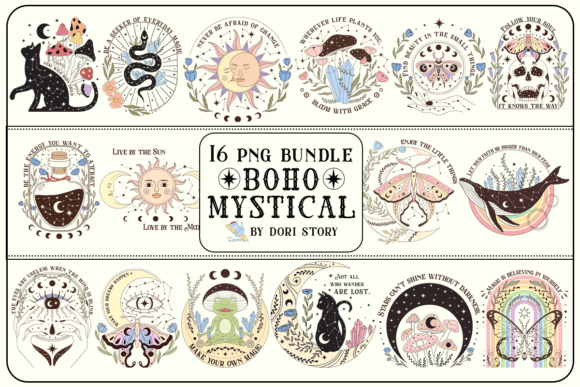 Unlocking Creativity with the Boho Mystical Sublimation Bundle: A Digital Design Revolution