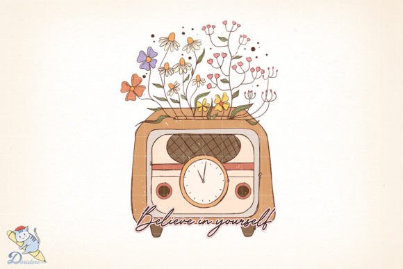 Wildflower Believe in Yourself: A Digital Illustration for Modern Creatives